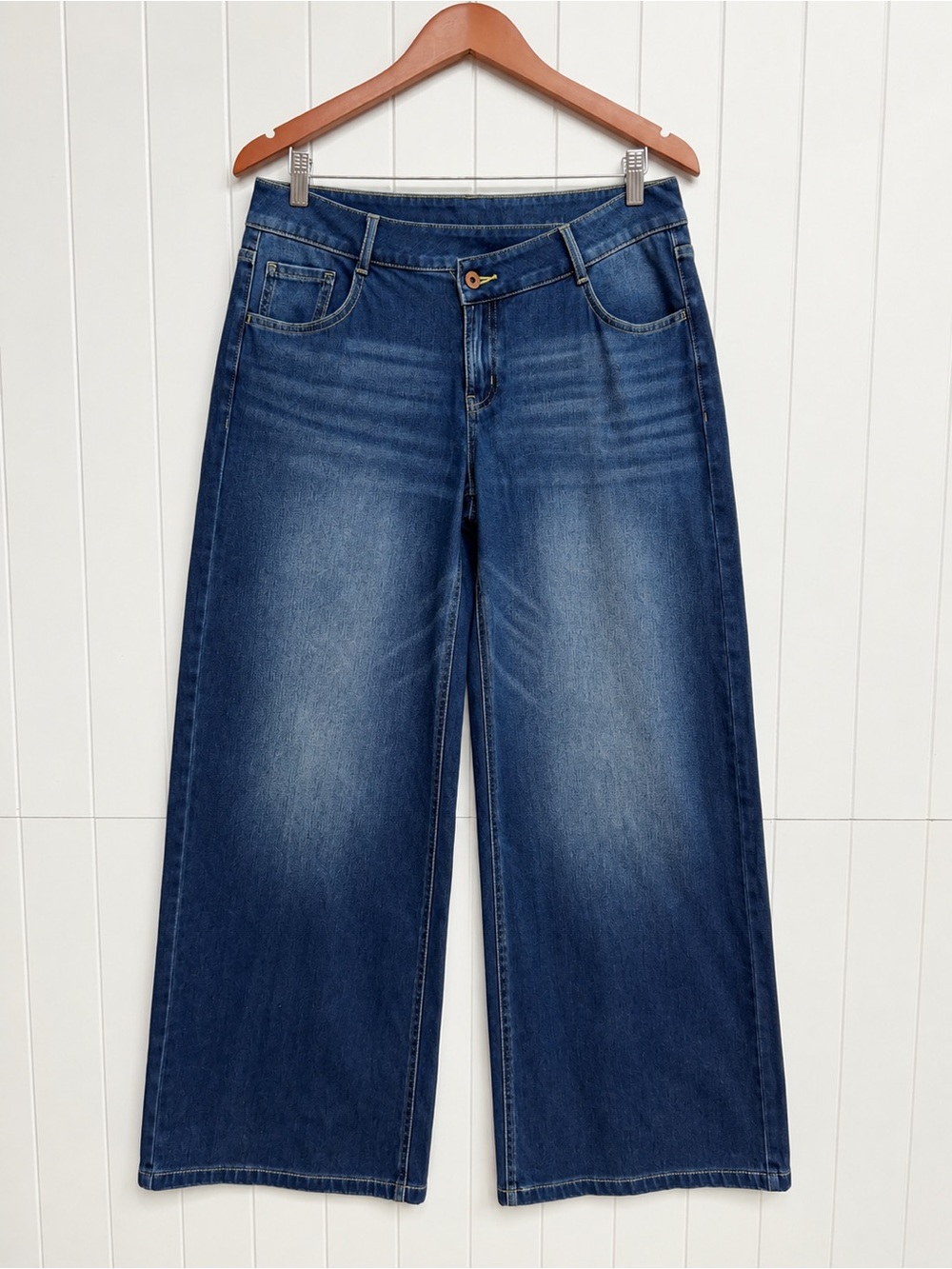 Halara Flex Asymmetric Low Rise Wide Leg Jeans Medium Petite NWOT